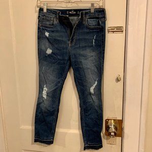 Hollister HighRise Crop Super Skinny Jeans  Size 3